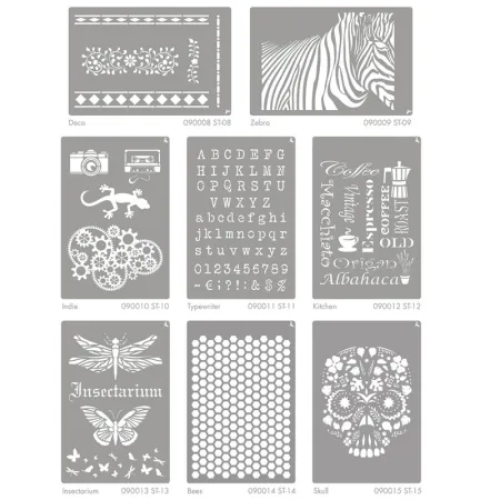 Plantillas stencil La Pajarita